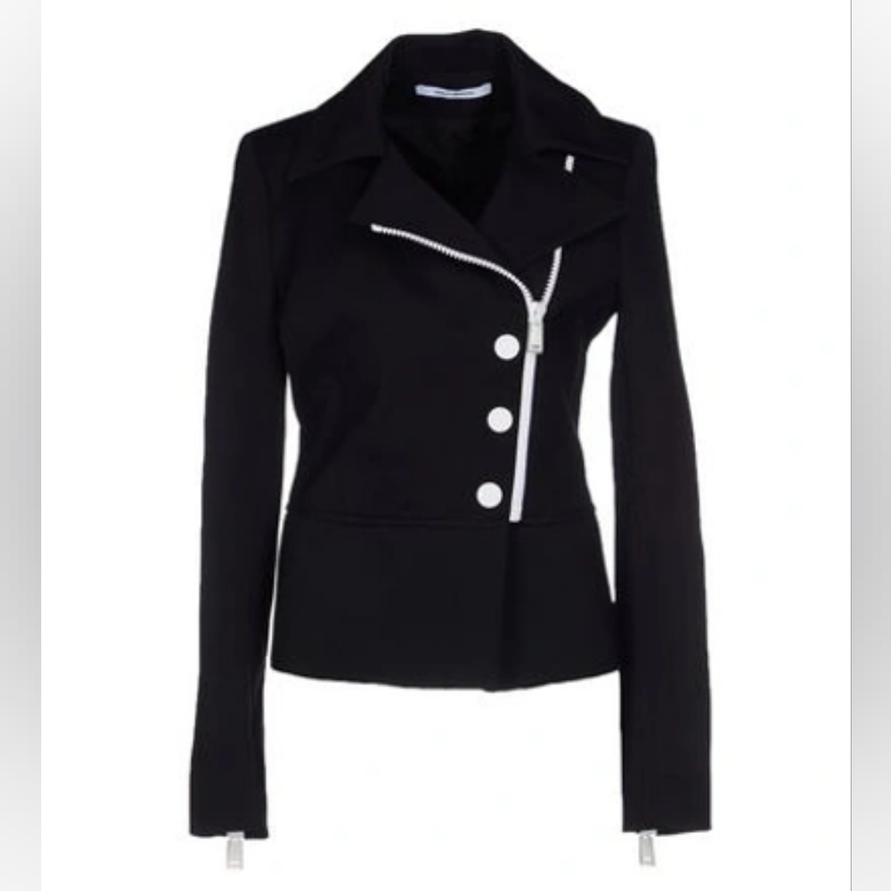 1. NWT PACO RABANNE BIKER JACKET SIZE 36 / SMALL - Picture 1 of 14